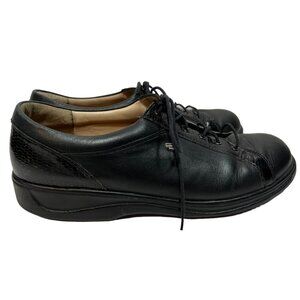 Finn Comfort Lissabon Black Leather Lace-Up w/ Insoles UK 9 Sz US 11.5 Womens 43